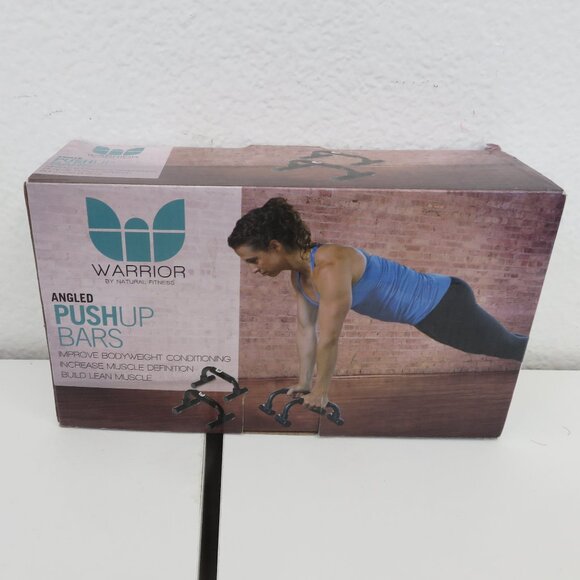 (#108) Warrior angled Push-Up Bars with Foam Grip Handles - Picture 2 of 5